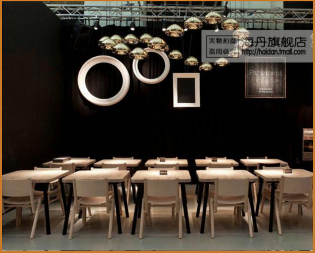 【海丹官网商城直销】海丹北欧现代玻璃吊灯圆灯罩简约创意咖啡服装店
